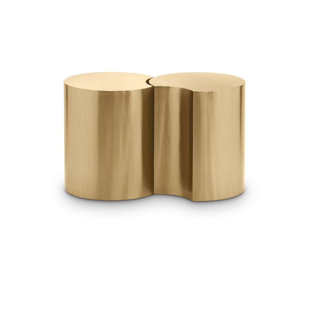 Dimple Gold End Table. Picture 1
