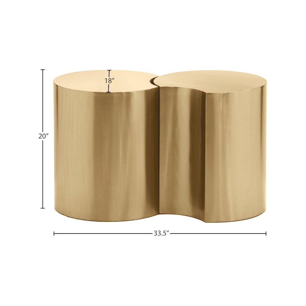 Dimple Gold End Table. Picture 4