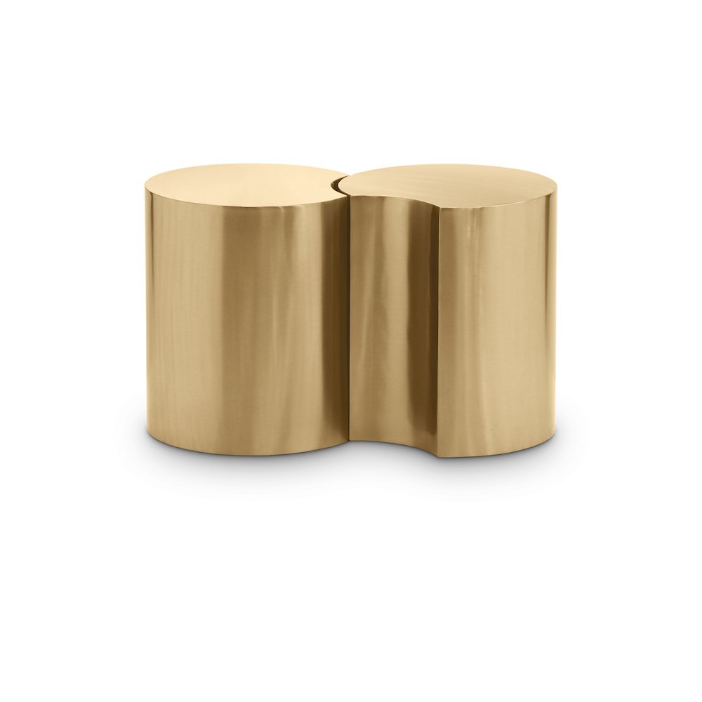 Dimple Gold End Table. Picture 1