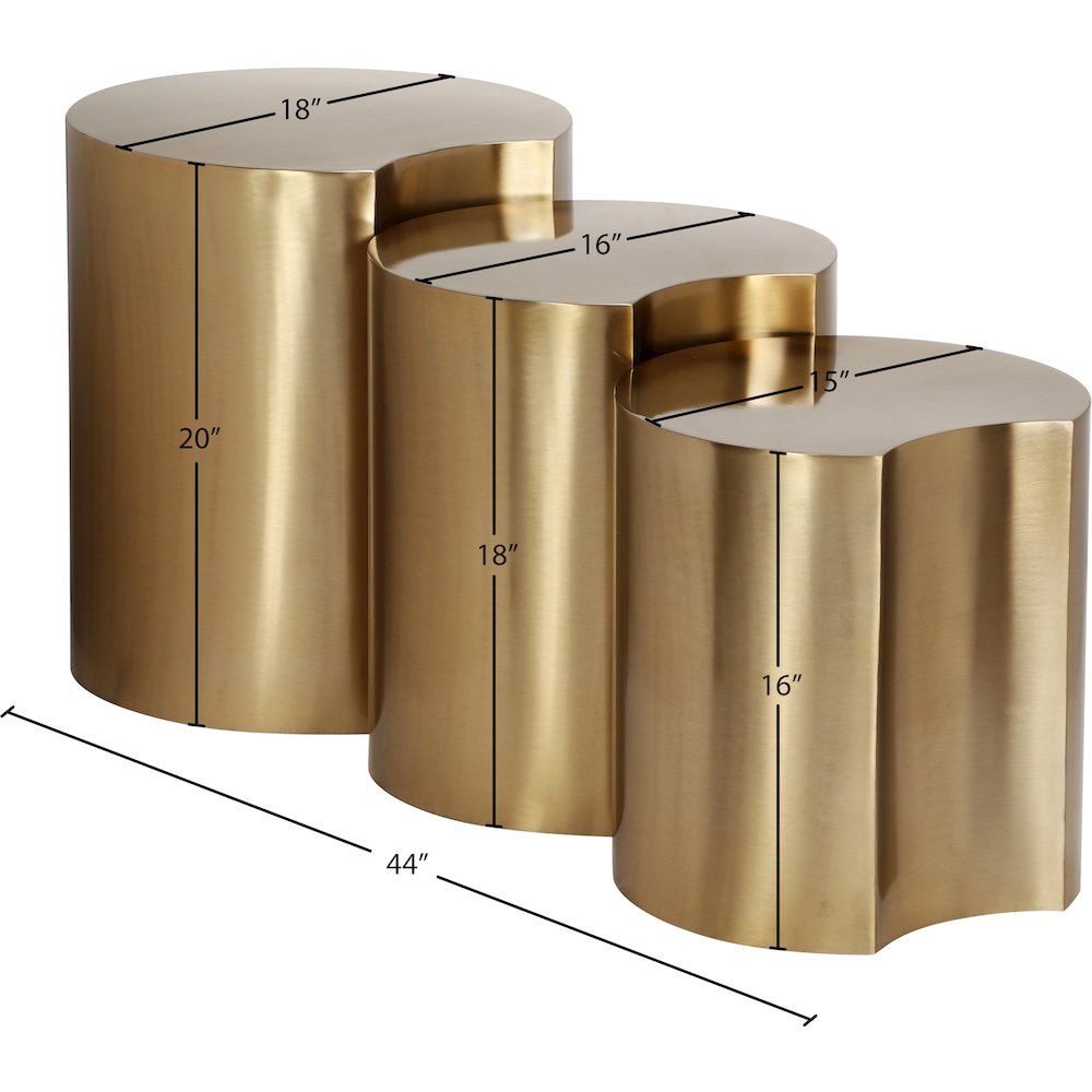 Dimple Gold End Table. Picture 2