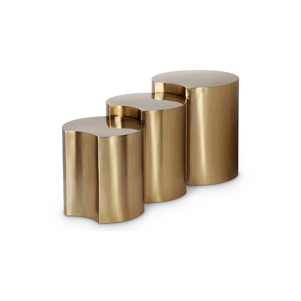 Dimple Gold End Table. Picture 1
