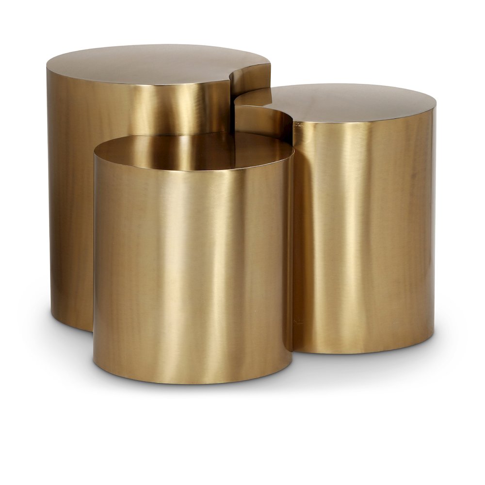 Dimple Gold End Table. Picture 1