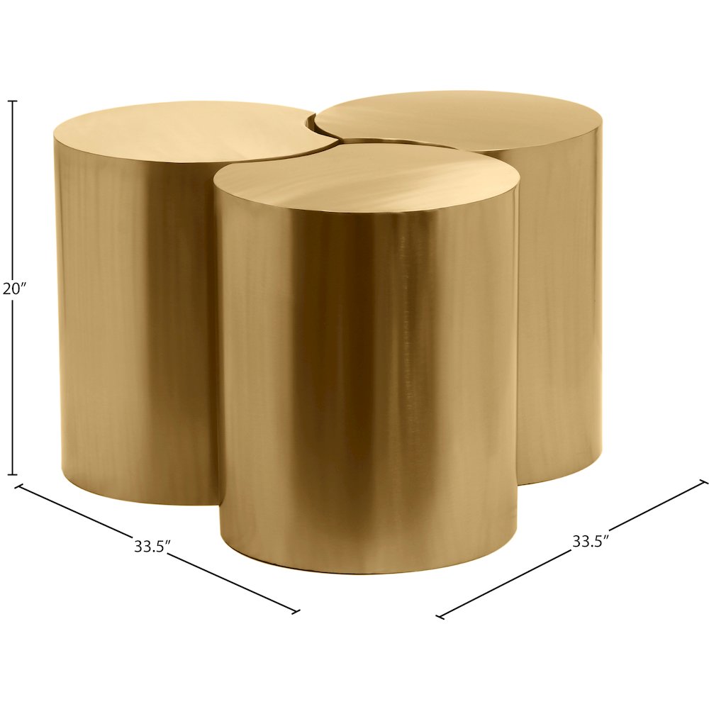 Dimple Gold Coffee Table. Picture 4