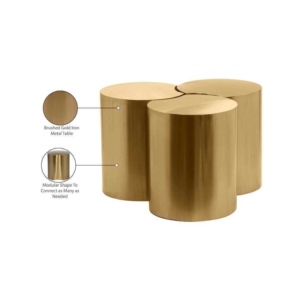 Dimple Gold Coffee Table. Picture 5