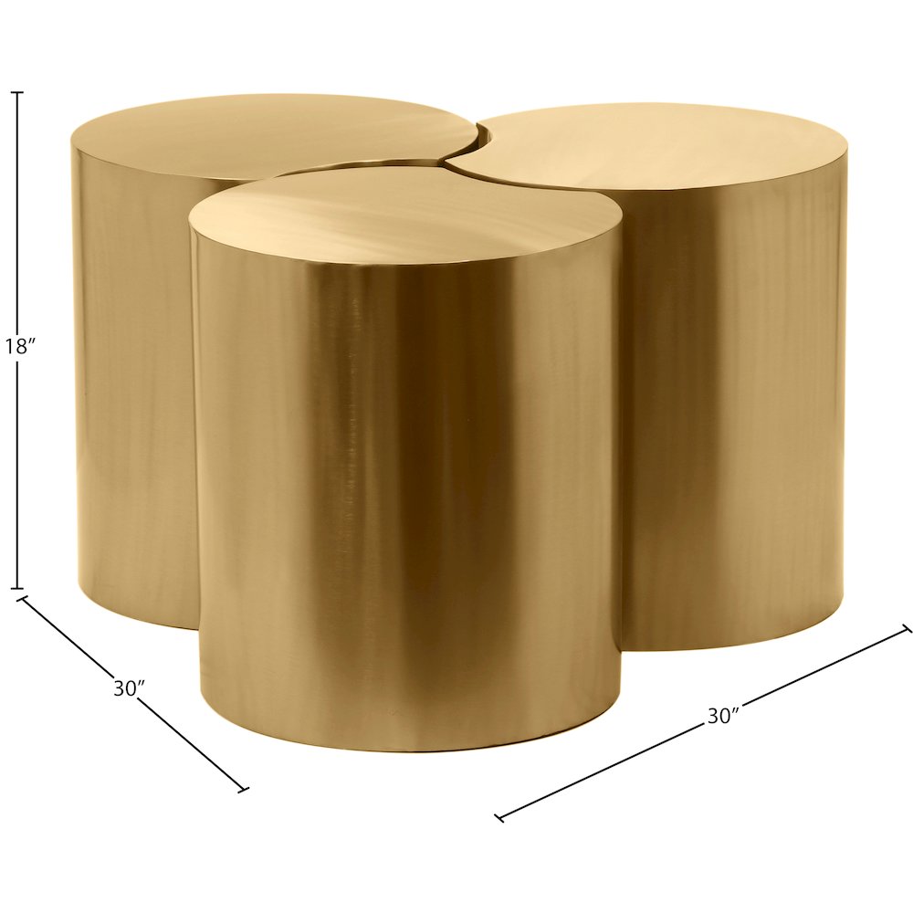 Dimple Gold Coffee Table. Picture 3
