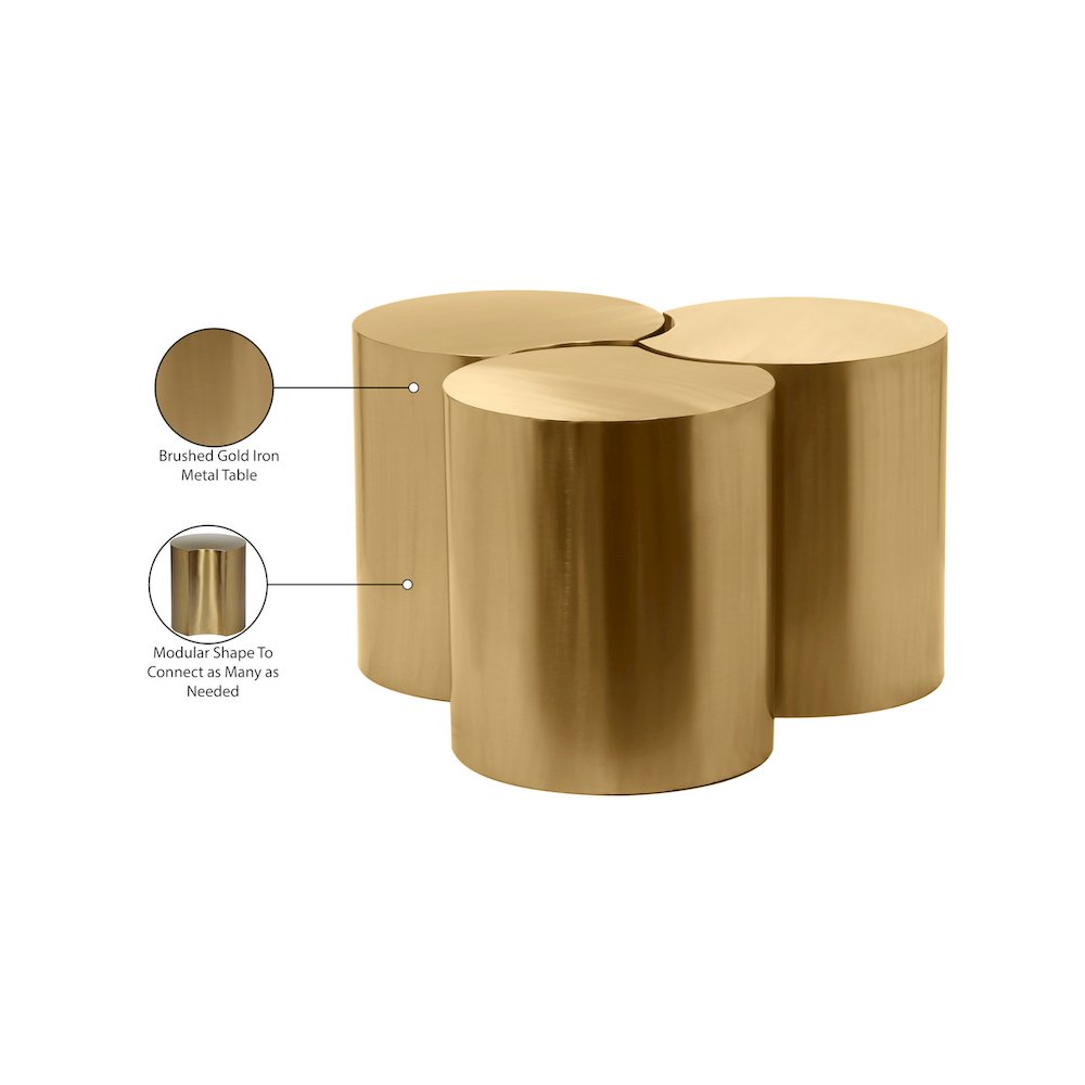 Dimple Gold Coffee Table. Picture 4