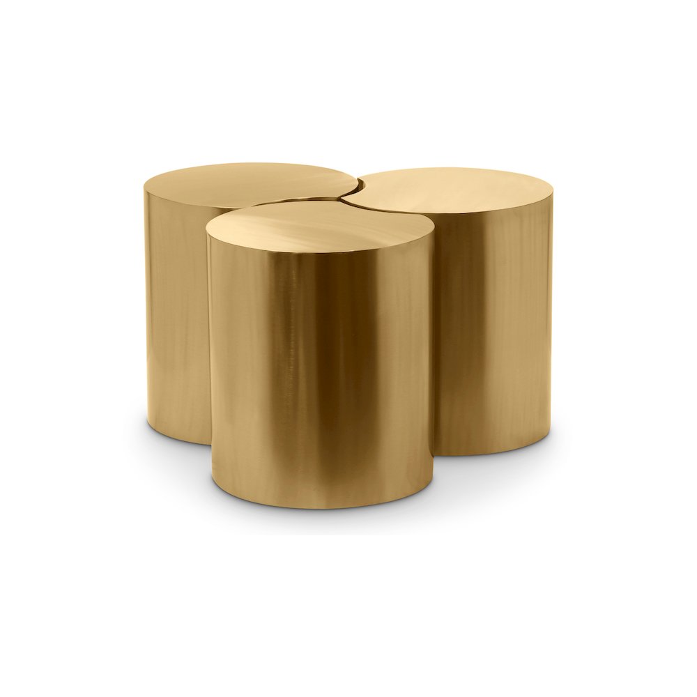 Dimple Gold Coffee Table. Picture 1