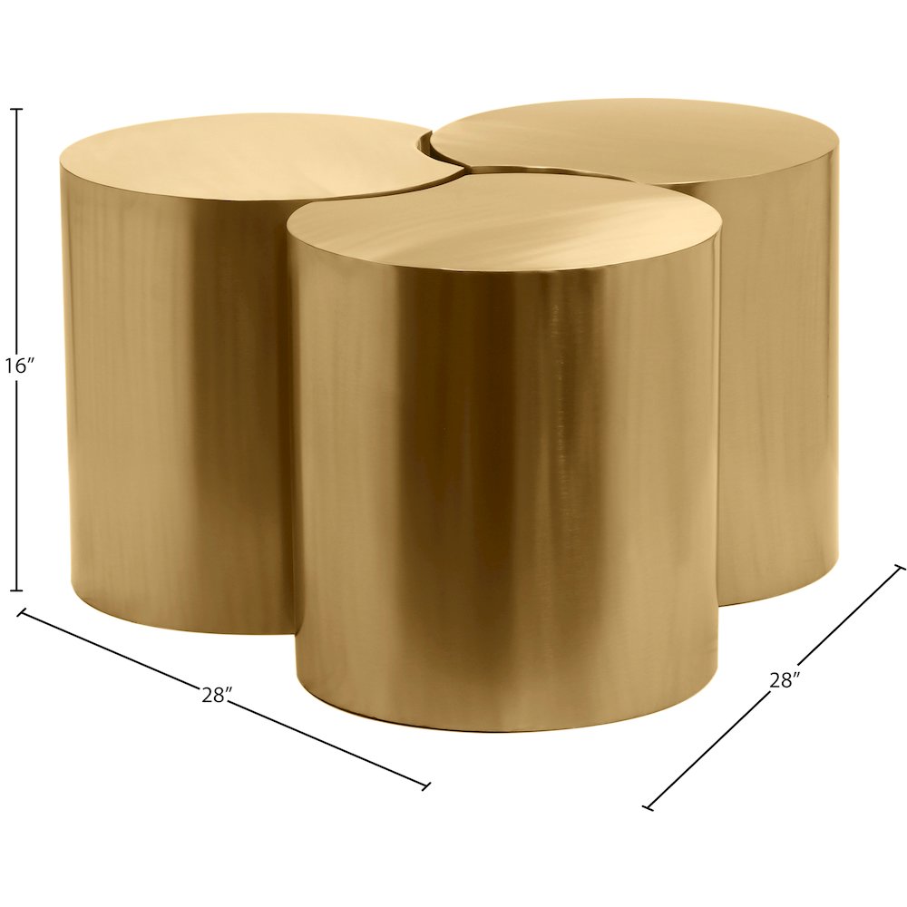 Dimple Gold Coffee Table. Picture 3