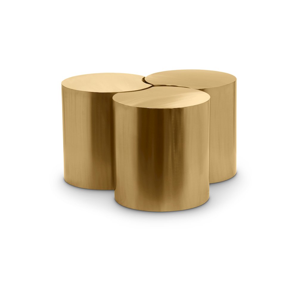 Dimple Gold Coffee Table. Picture 1