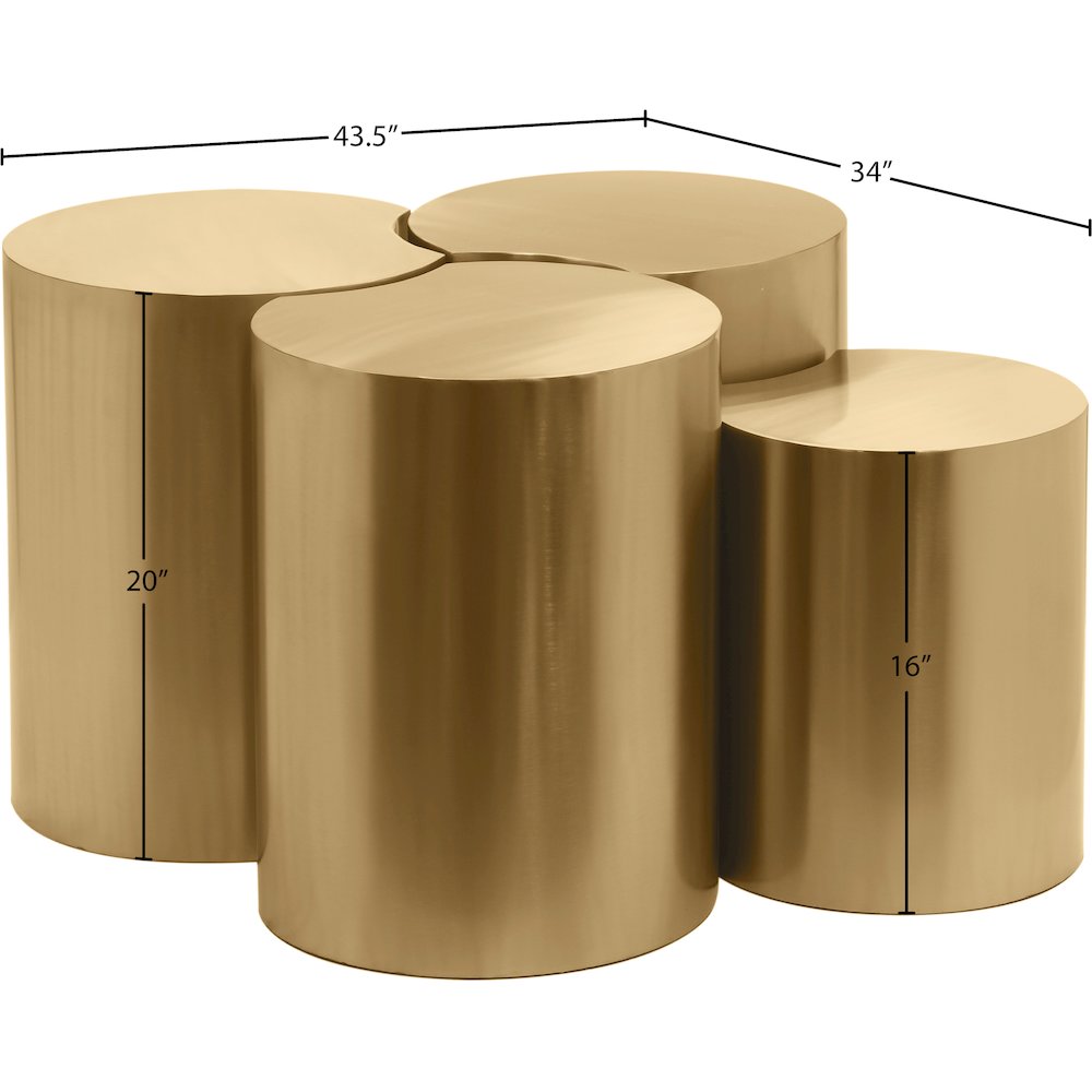 Dimple Gold Coffee Table. Picture 3