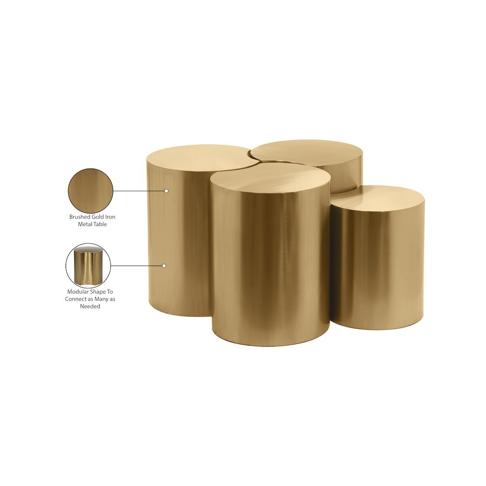 Dimple Gold Coffee Table. Picture 4