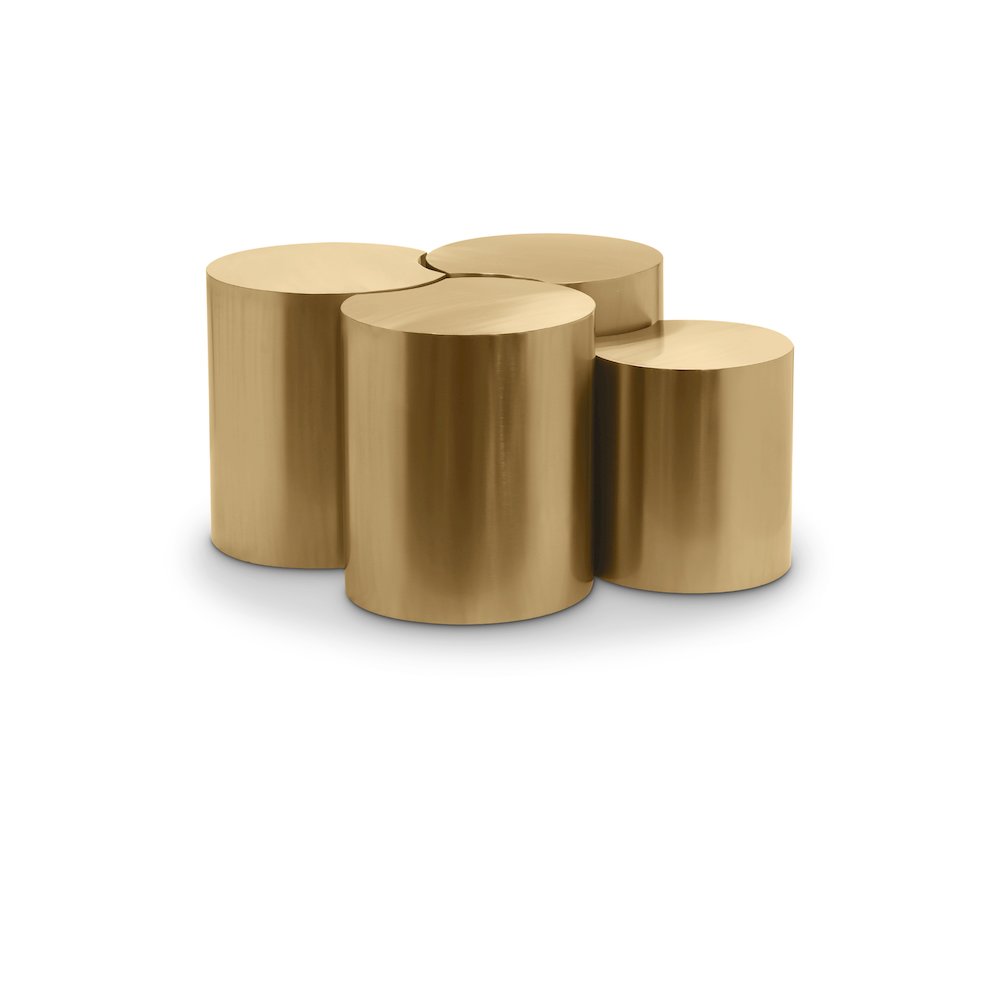 Dimple Gold Coffee Table. Picture 1