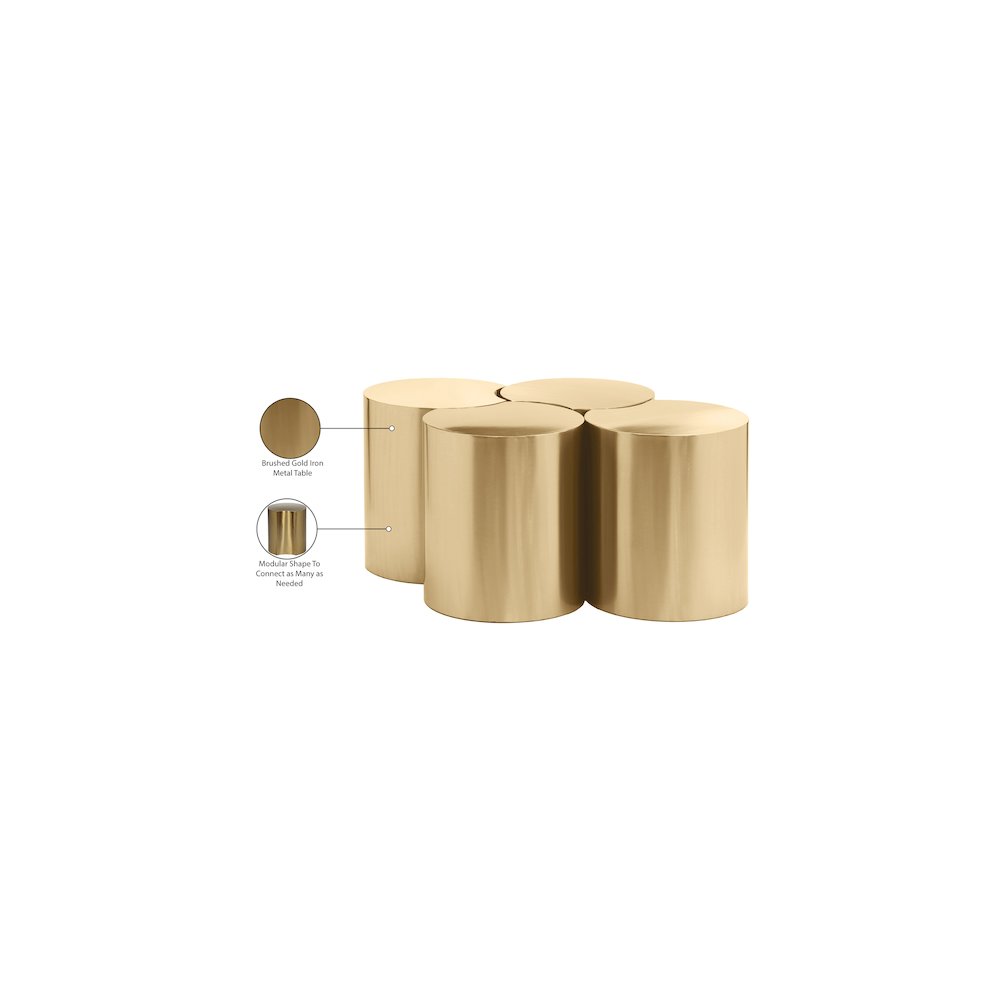 Dimple Gold Coffee Table. Picture 5