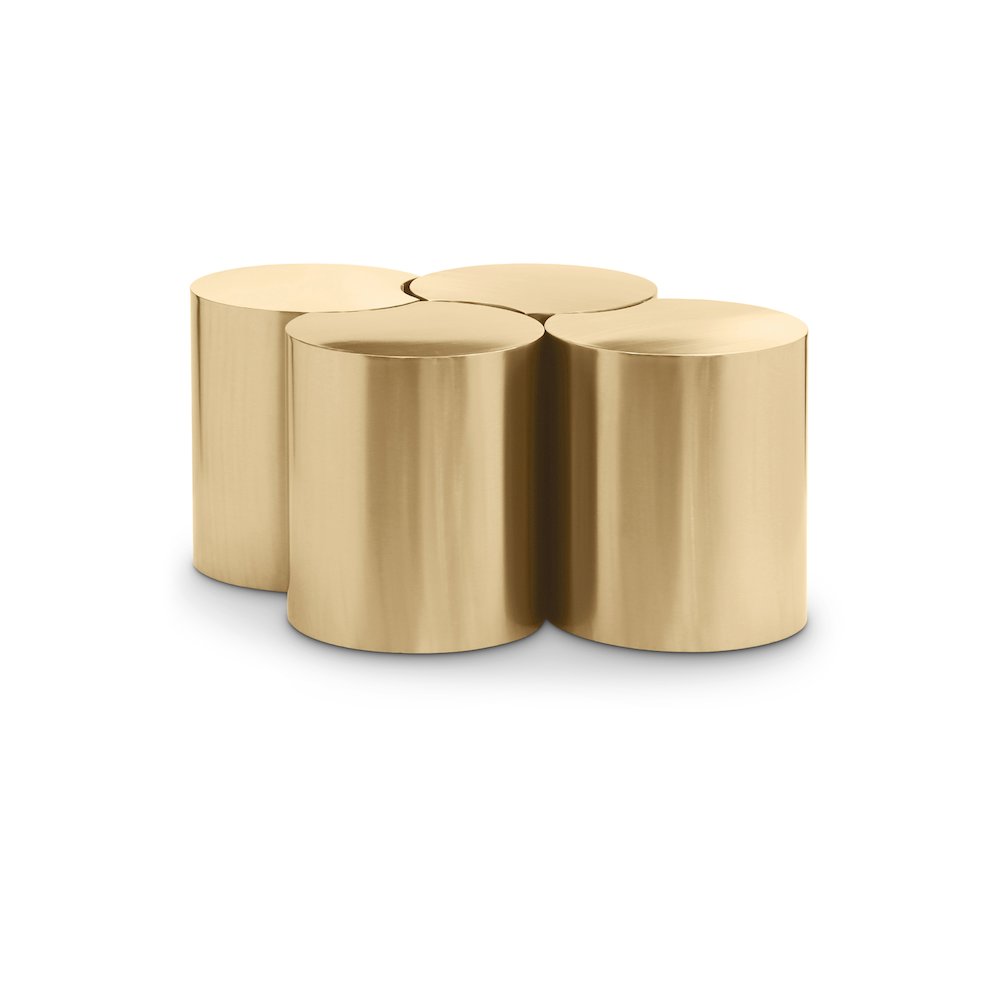 Dimple Gold Coffee Table. Picture 1