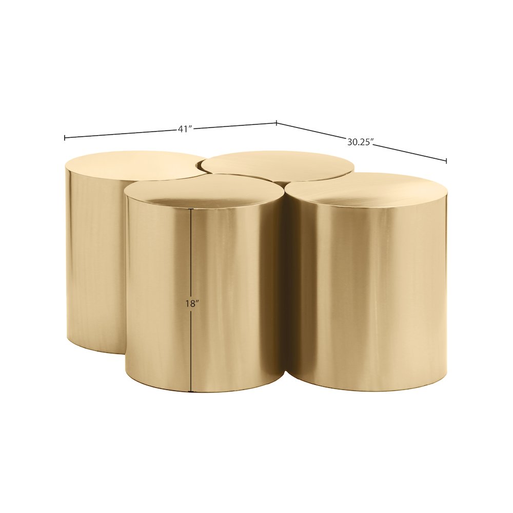 Dimple Gold Coffee Table. Picture 4
