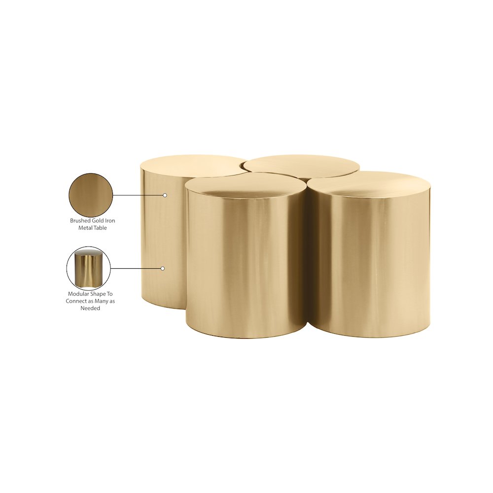 Dimple Gold Coffee Table. Picture 5