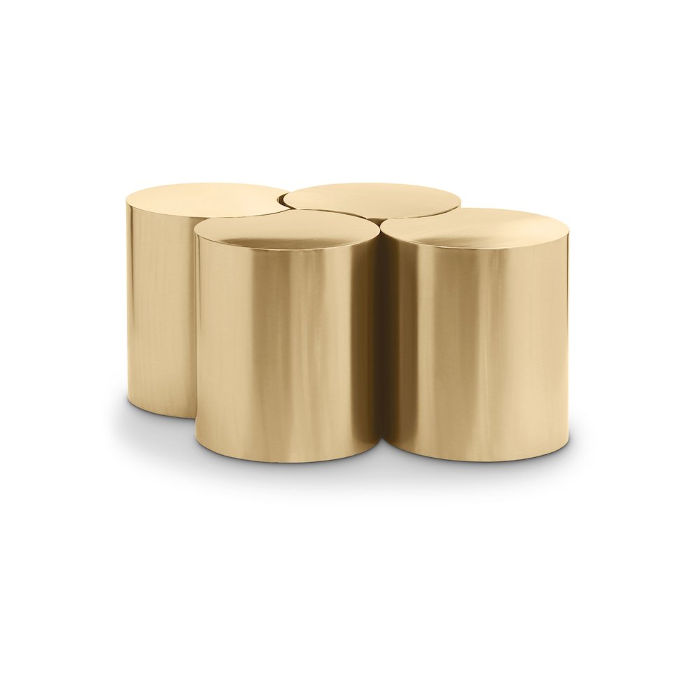 Dimple Gold Coffee Table. Picture 1