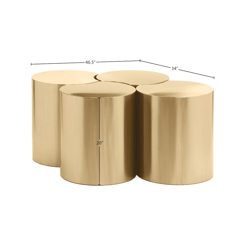 Dimple Gold Coffee Table. Picture 4