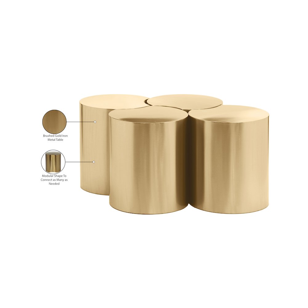 Dimple Gold Coffee Table. Picture 5