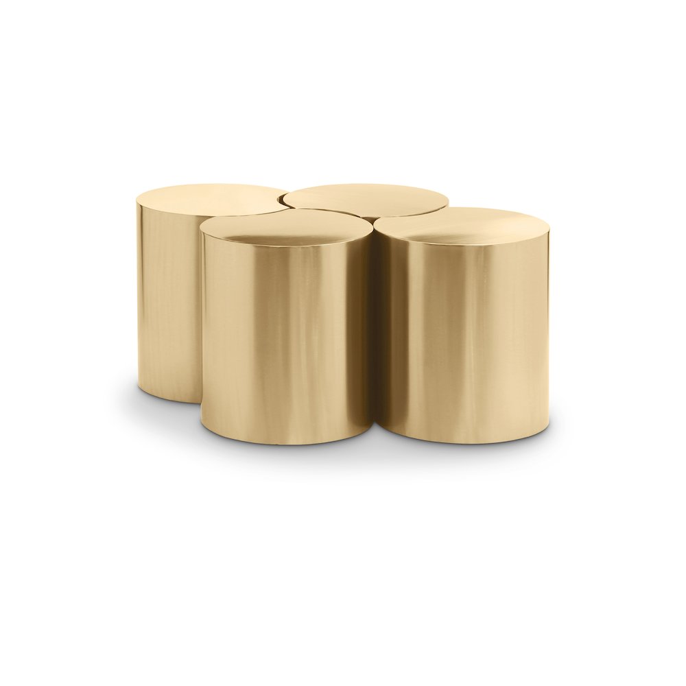 Dimple Gold Coffee Table. Picture 1