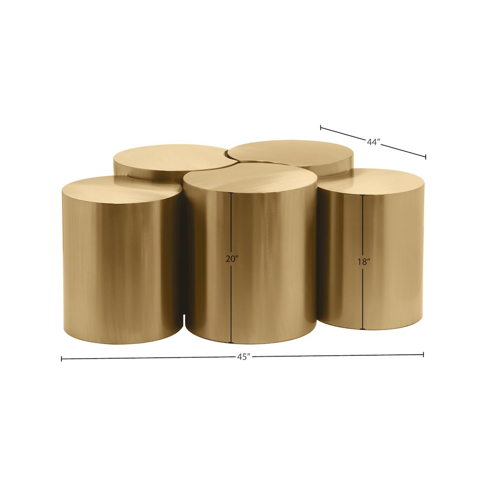 Dimple Gold Coffee Table. Picture 3
