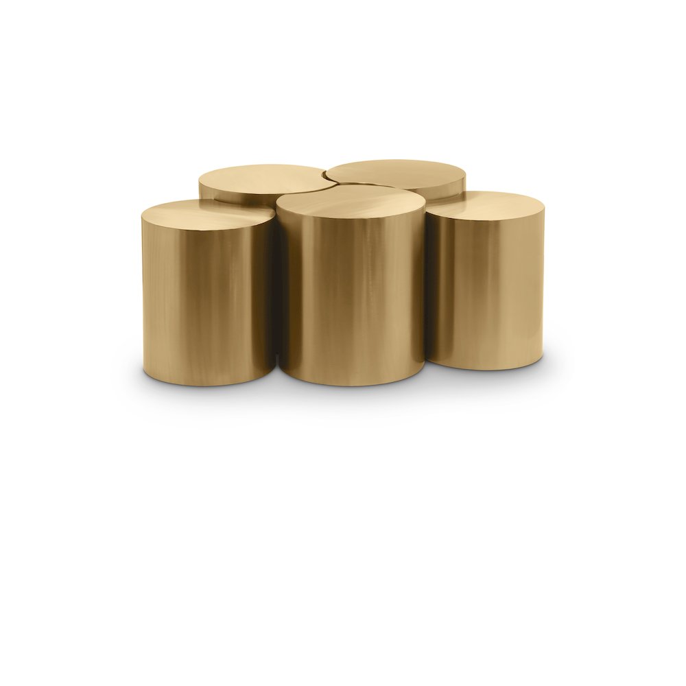 Dimple Gold Coffee Table. Picture 1