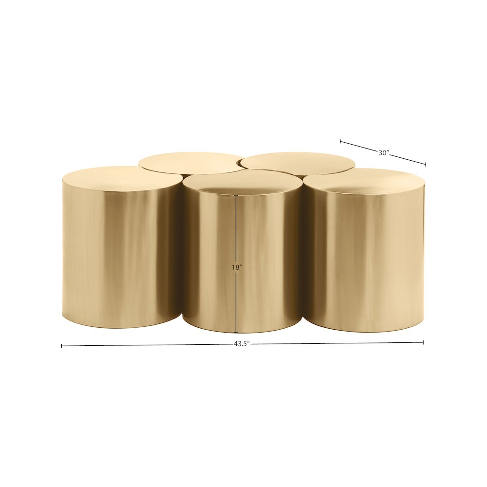 Dimple Gold Coffee Table. Picture 4