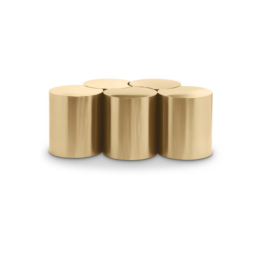 Dimple Gold Coffee Table. Picture 1