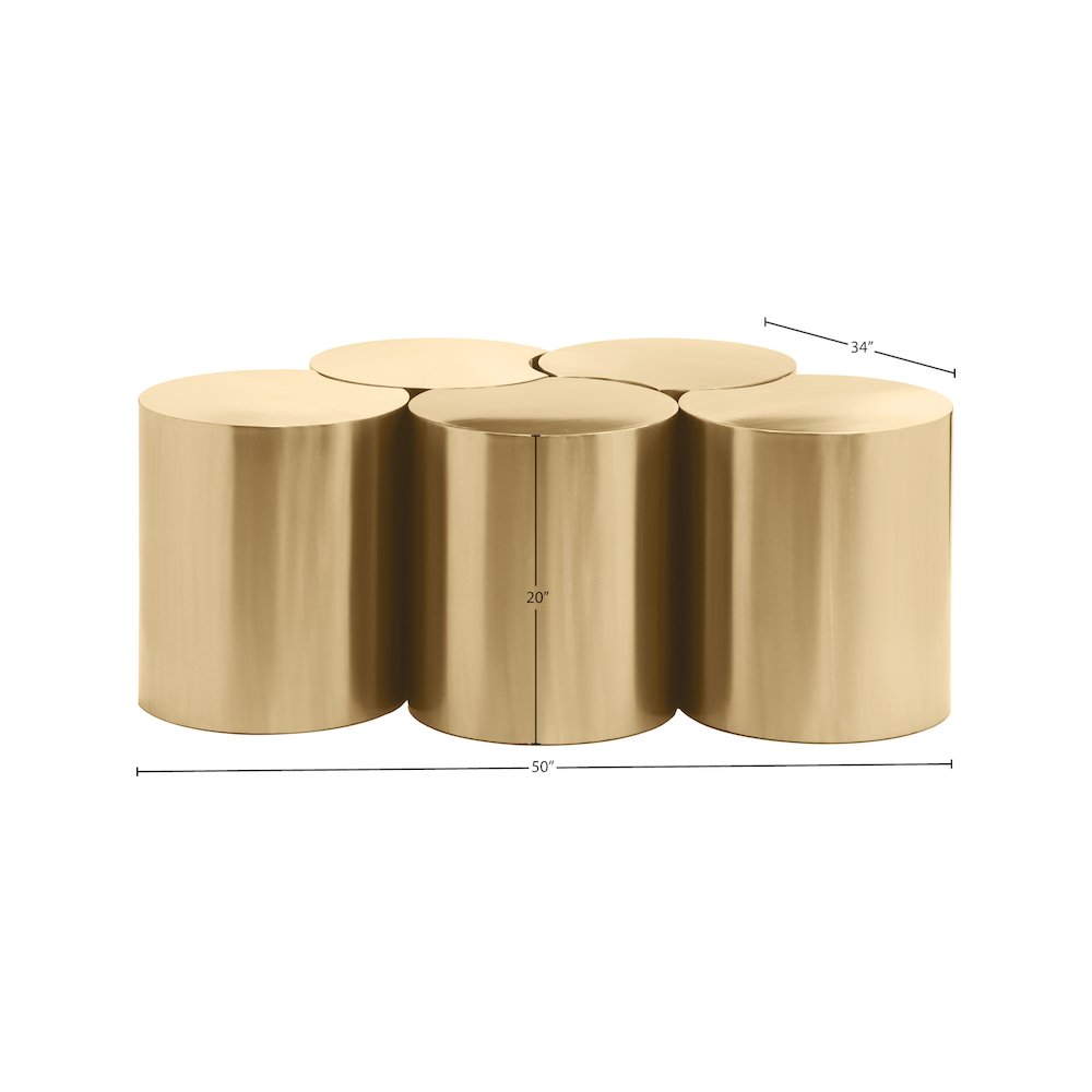 Dimple Gold Coffee Table. Picture 4