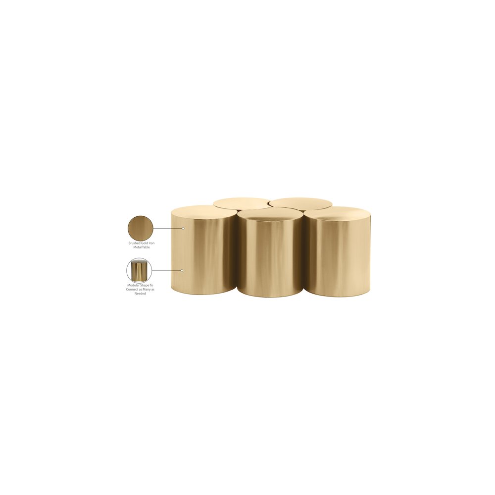 Dimple Gold Coffee Table. Picture 5