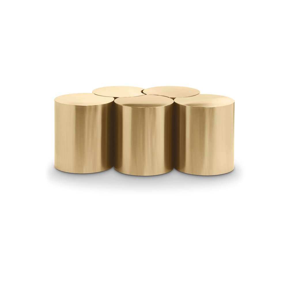 Dimple Gold Coffee Table. Picture 1