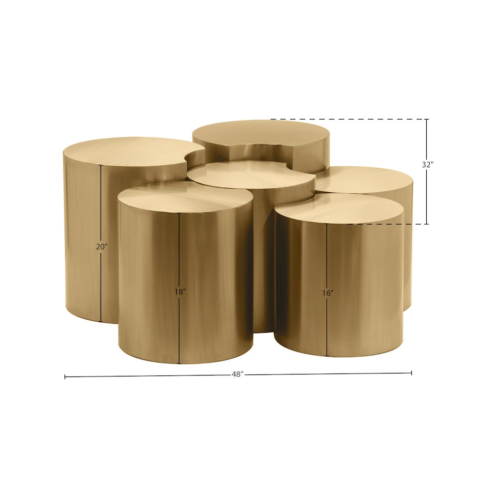 Dimple Gold Coffee Table. Picture 3