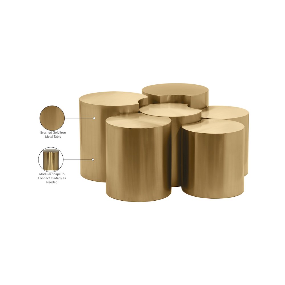 Dimple Gold Coffee Table. Picture 4