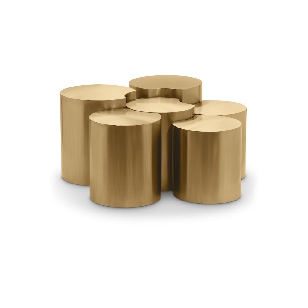 Dimple Gold Coffee Table. Picture 1