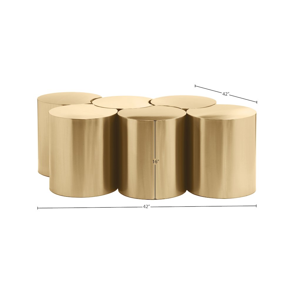 Dimple Gold Coffee Table. Picture 4