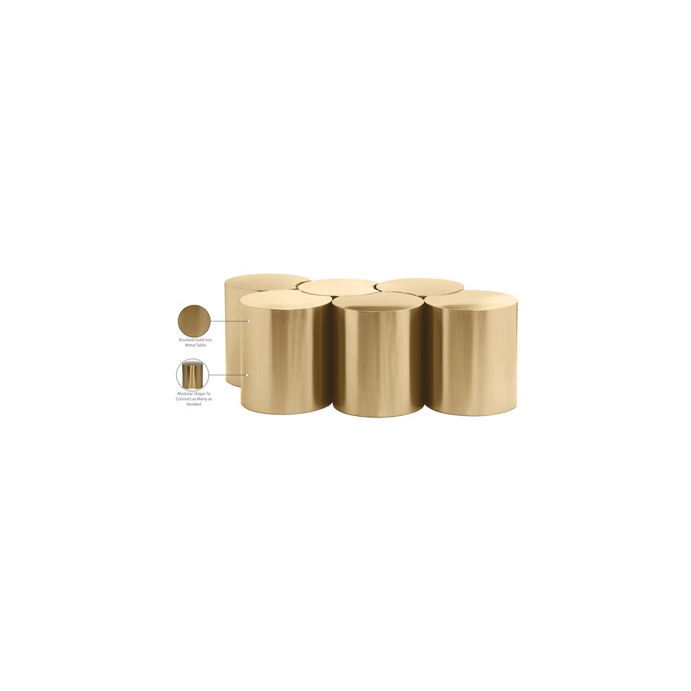 Dimple Gold Coffee Table. Picture 5