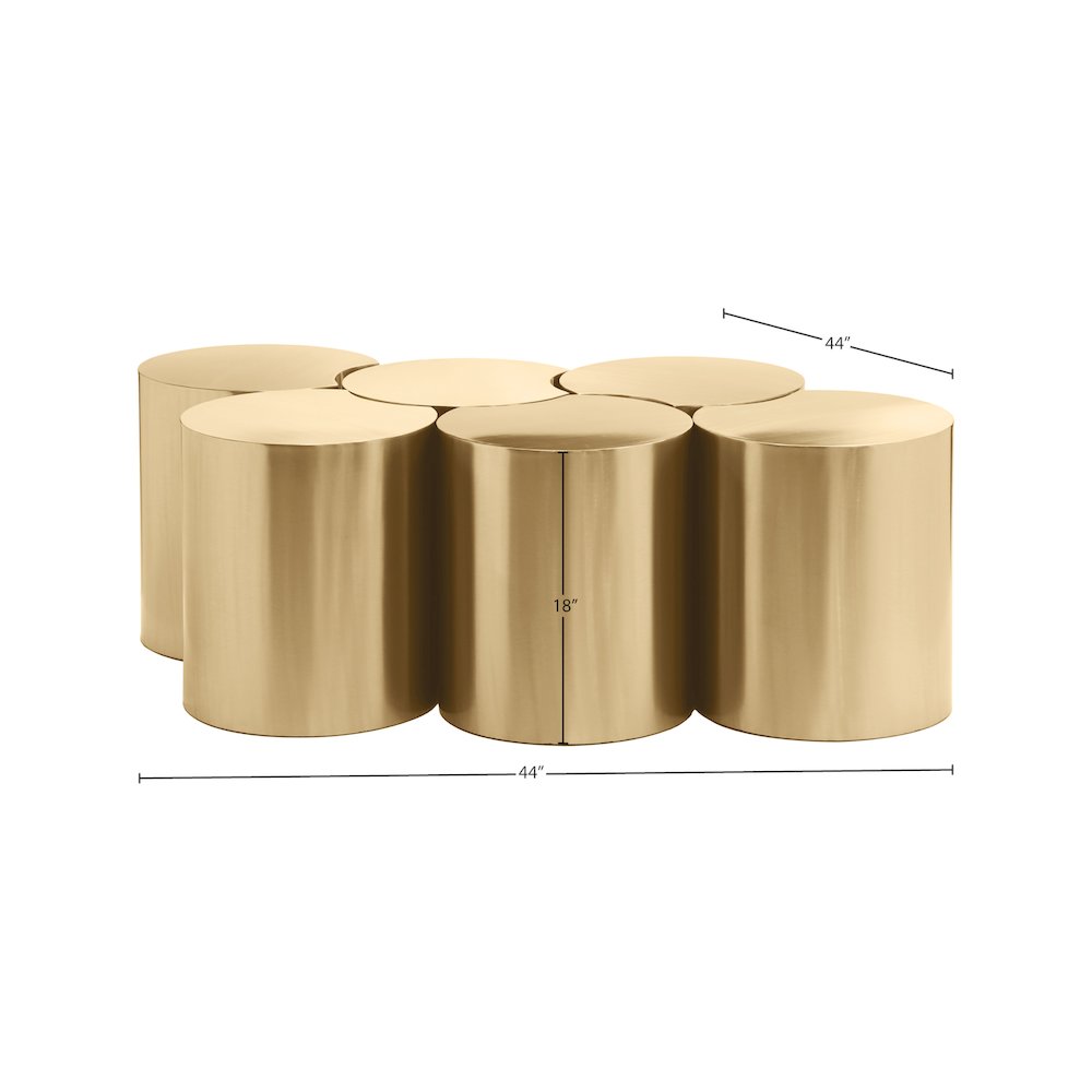 Dimple Gold Coffee Table. Picture 4
