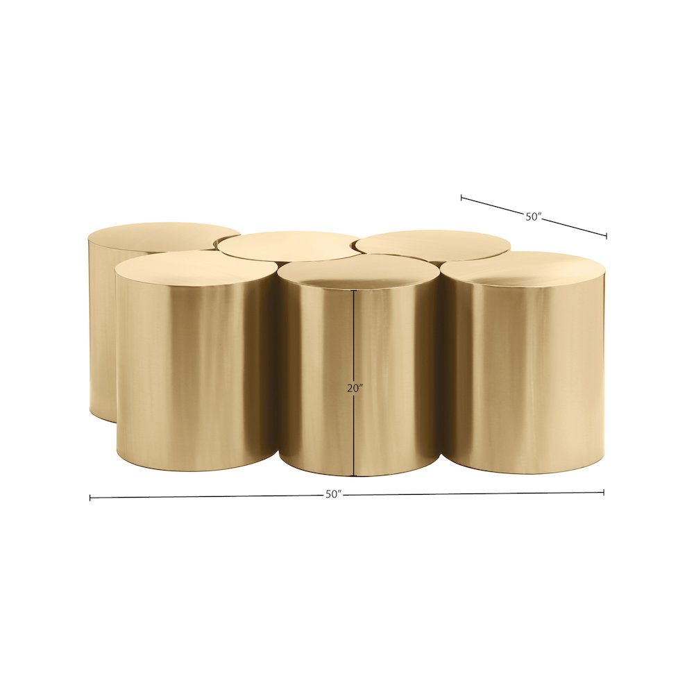 Dimple Gold Coffee Table. Picture 4