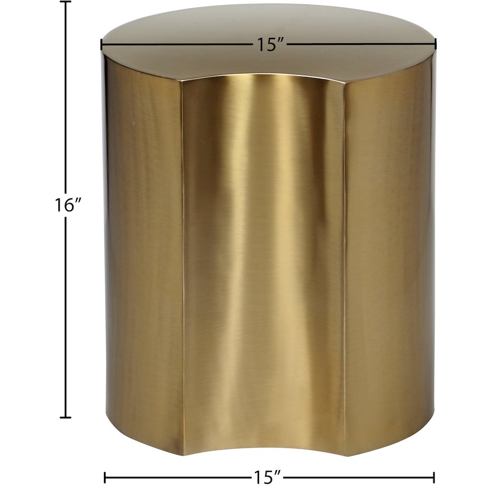 Dimple Gold End Table. Picture 4