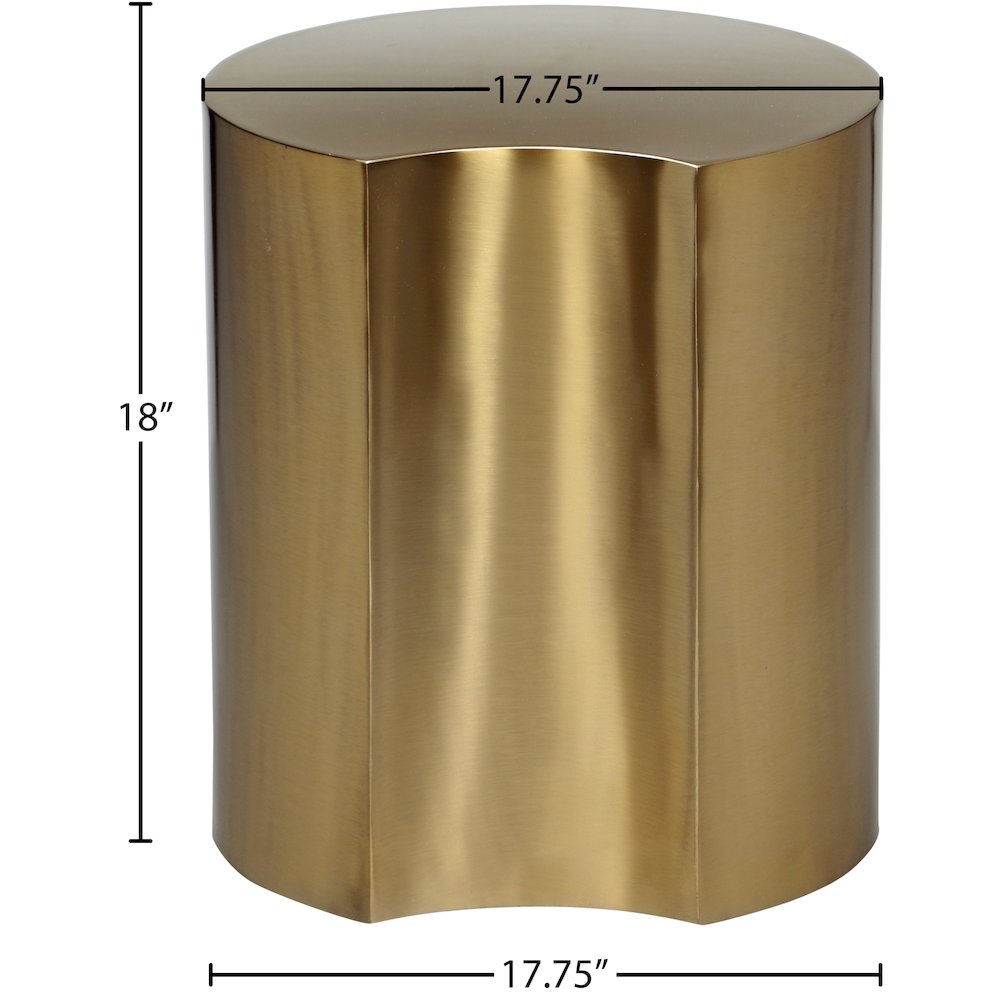 Dimple Gold End Table. Picture 4