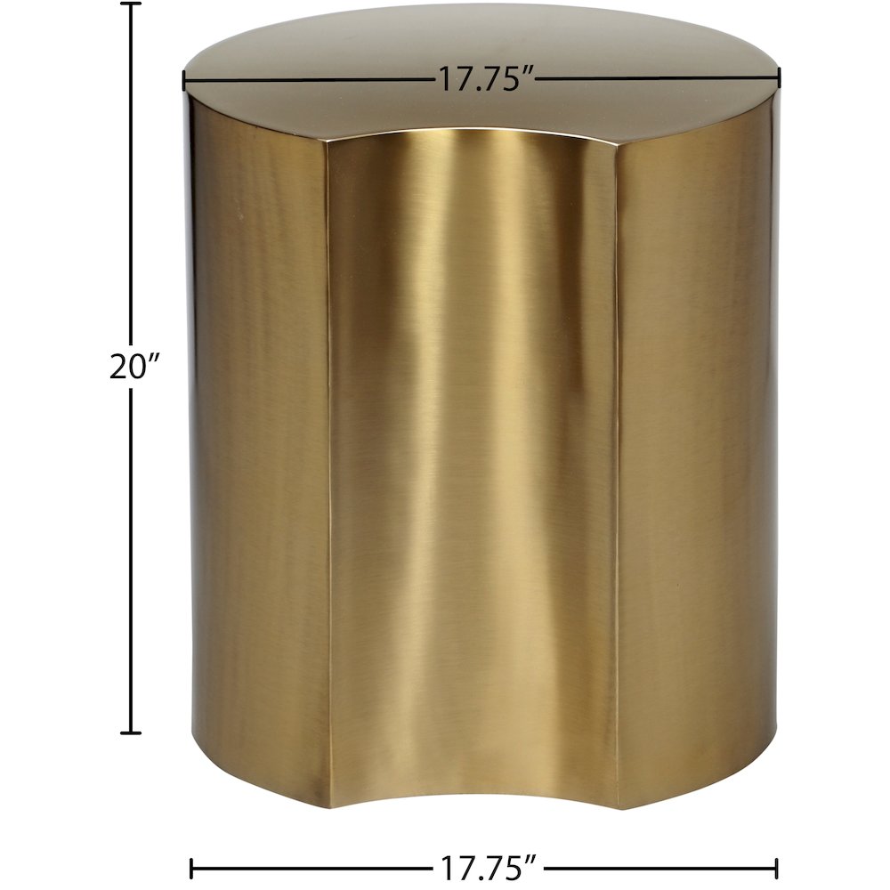 Dimple Gold End Table. Picture 4
