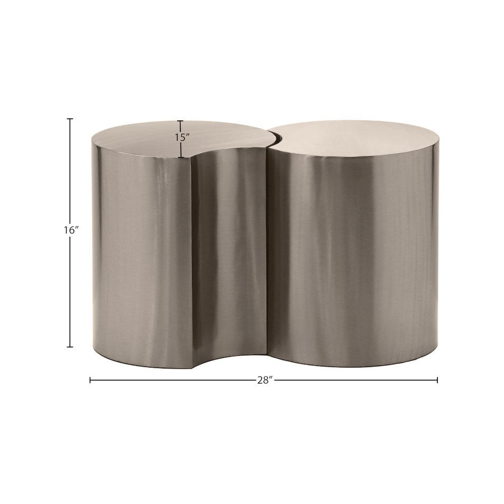 Dimple Silver End Table. Picture 4