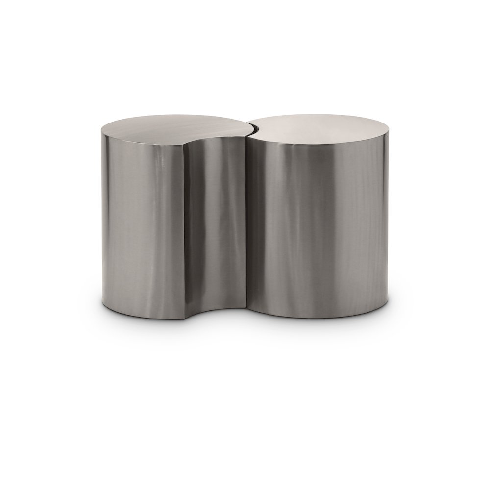 Dimple Silver End Table. Picture 1