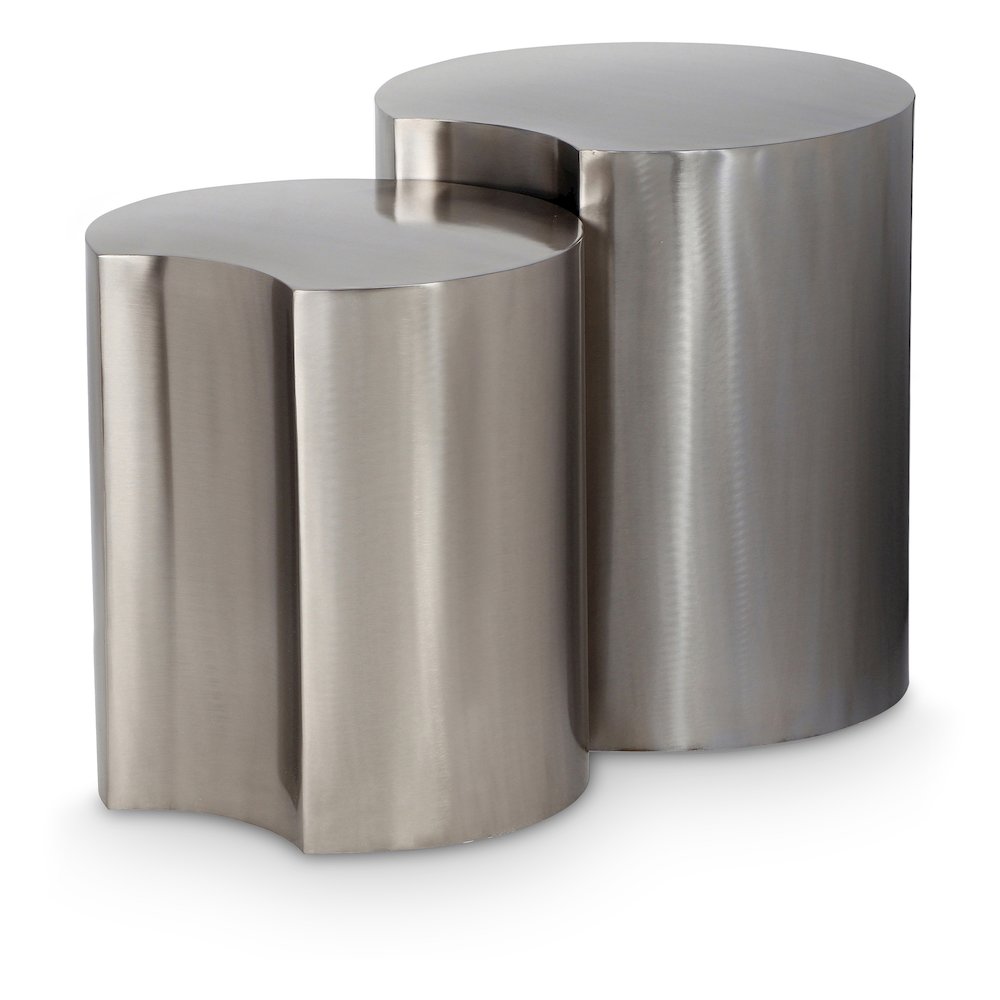 Dimple Silver End Table. Picture 1