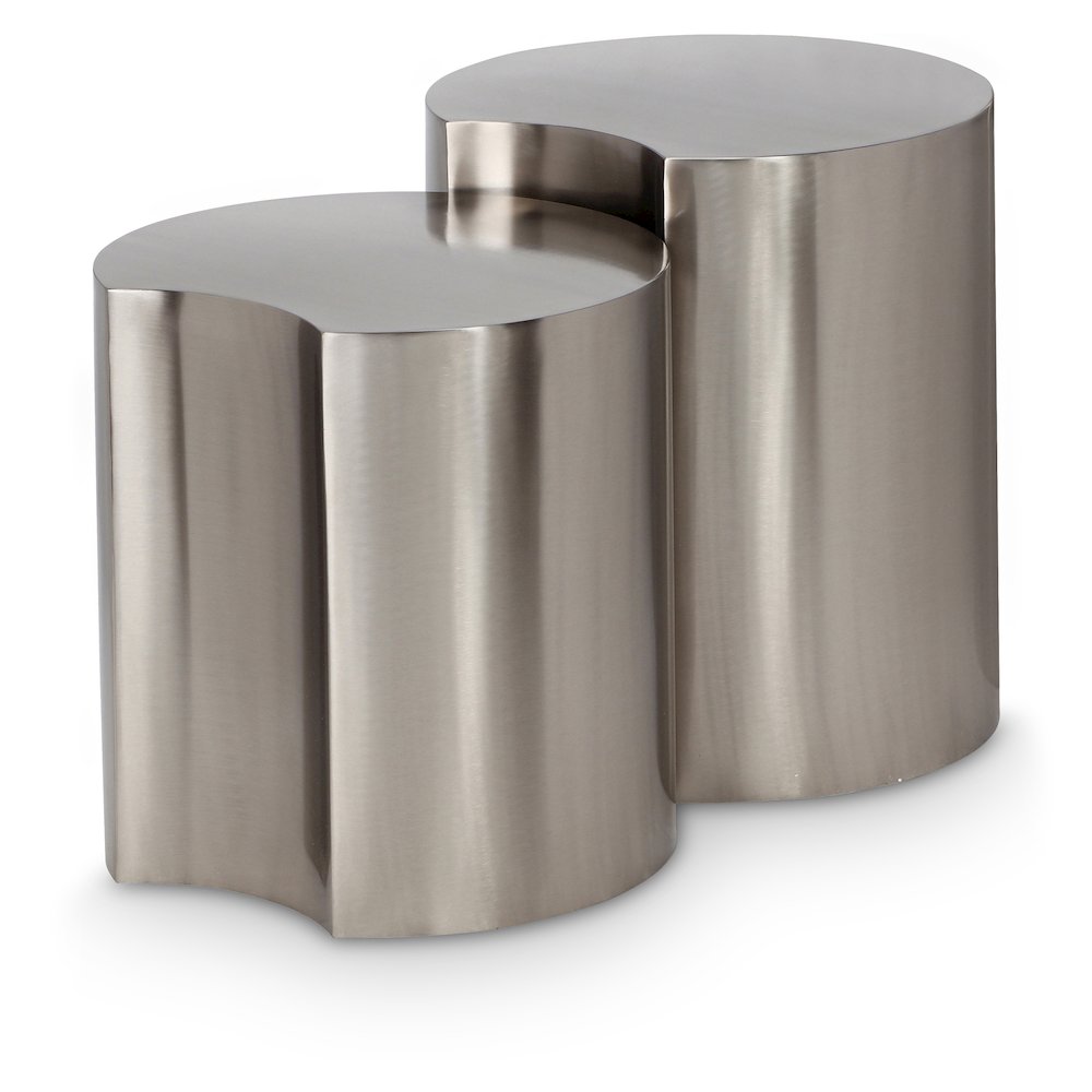 Dimple Silver End Table. Picture 1