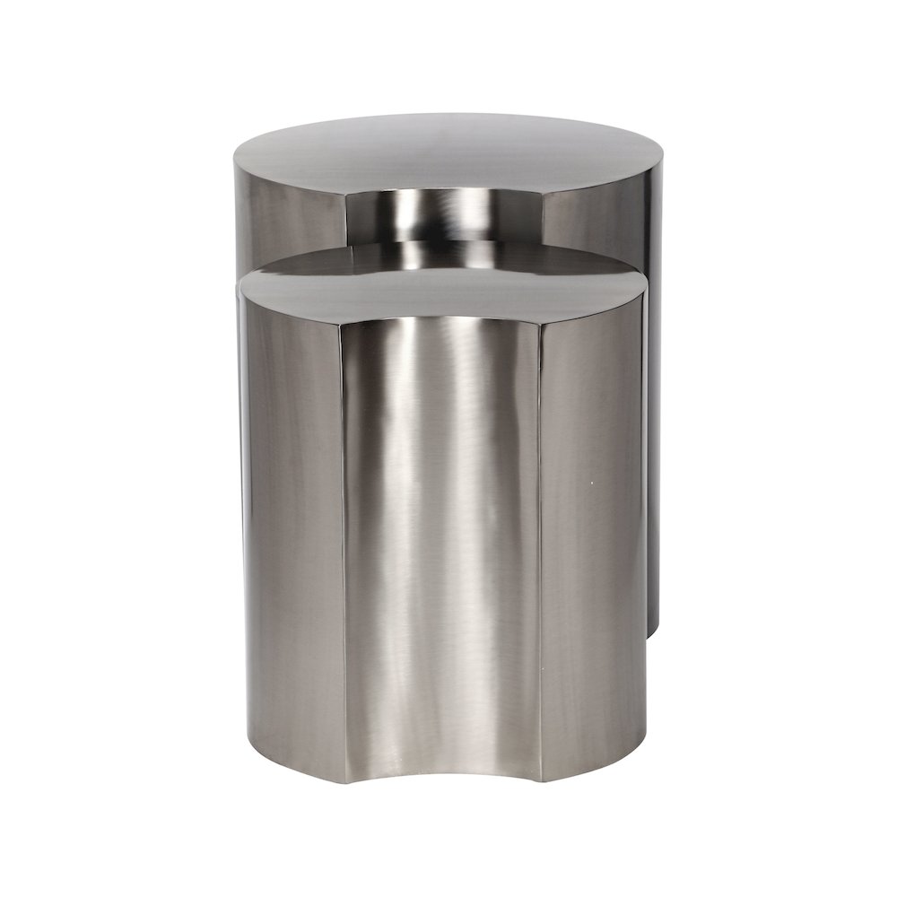 Dimple Silver End Table. Picture 2