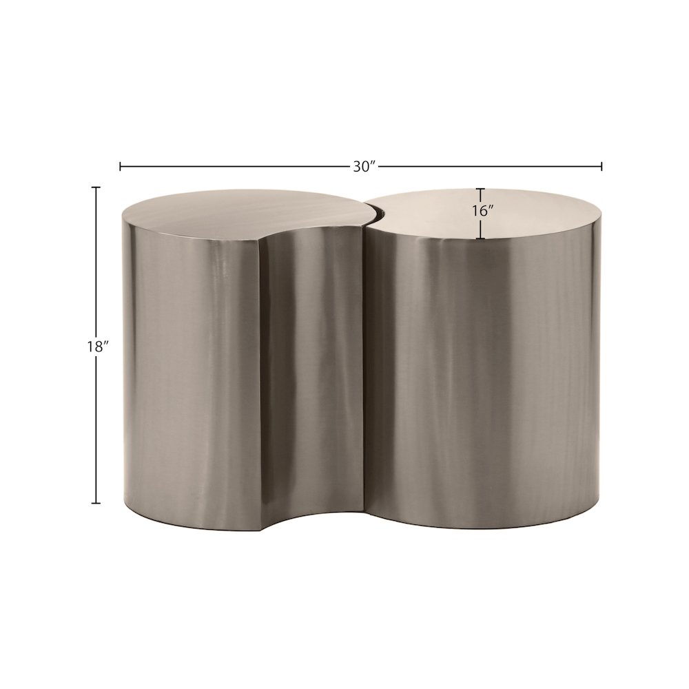 Dimple Silver End Table. Picture 4