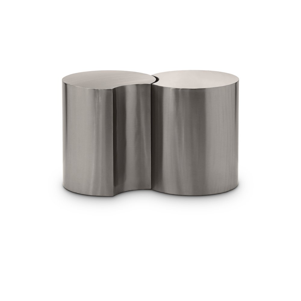 Dimple Silver End Table. Picture 1