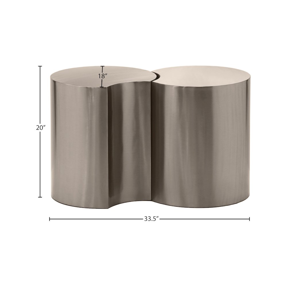 Dimple Silver End Table. Picture 4
