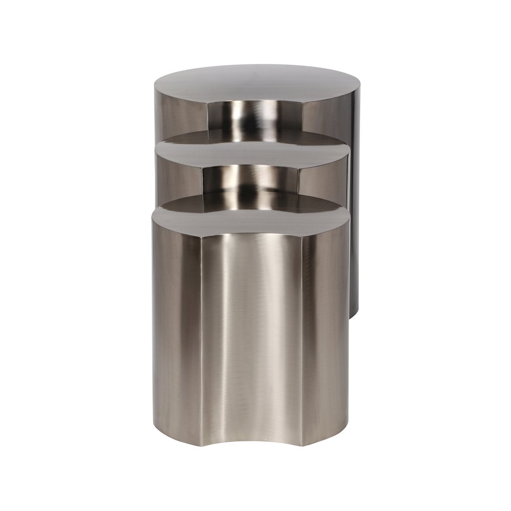 Dimple Silver End Table. Picture 2